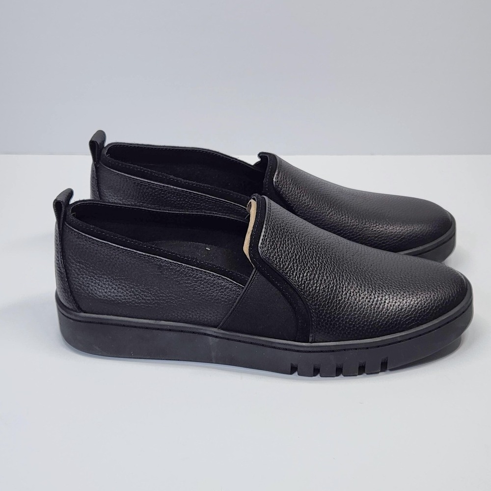 Vionic Cambria Shoes Womens Size 8.5 Black Leather Comfort Slip On Casual - Picture 5 of 14